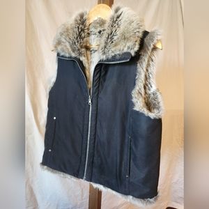 Weatherproof Reversible Fur Vest